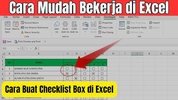 Cara Membuat chechbox atau checklist box di excel Thumbnails