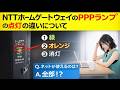 NTTホームゲートウェイのPPPランプの点灯の違いについて