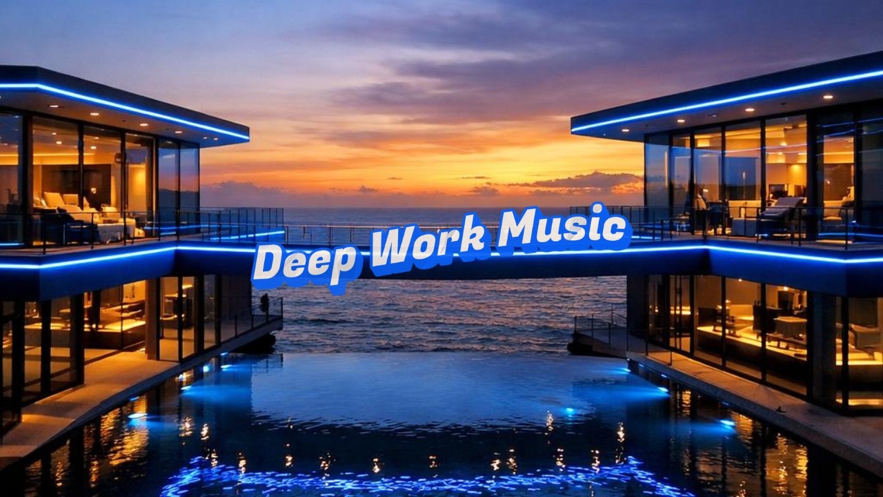 Deep Work Music Luxury Cliffside Villas with Infinity Pools | Stunning Ocean Architecture in 4K