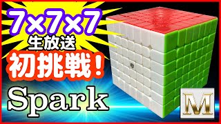 【7×7×7】スパーク！に初チャレンジ！【ルービックキューブ】