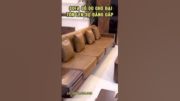 Sofa Gỗ Óc Chó | Sofa Gỗ Óc Chó Đại Tôn Lên Sự Đẳng Cấp Cho Gia Chủ | Sofa Gỗ Việt Mộc #shorts