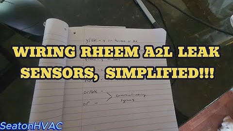 SIMPLIFIED:  HOW TO WIRE THE RHEEM A2L LEAK SENSOR.