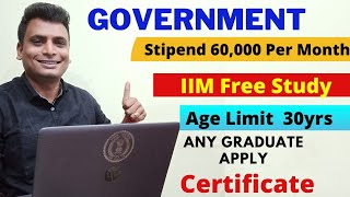 Mahatma Gandhi National Fellowship Program  Job Recruitment Government 2021 mgnf IIM fellowship