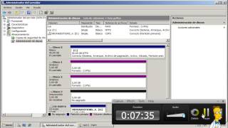 Como crear un RAID 0, 1 y 5 - Windows Server 2008