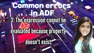 3. The expression cannot be evaluated because property doesn