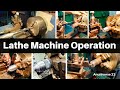 Lathe Machine Operation | Facing | Taper Turning | Step Turning | Knurling | Grooving | Boring