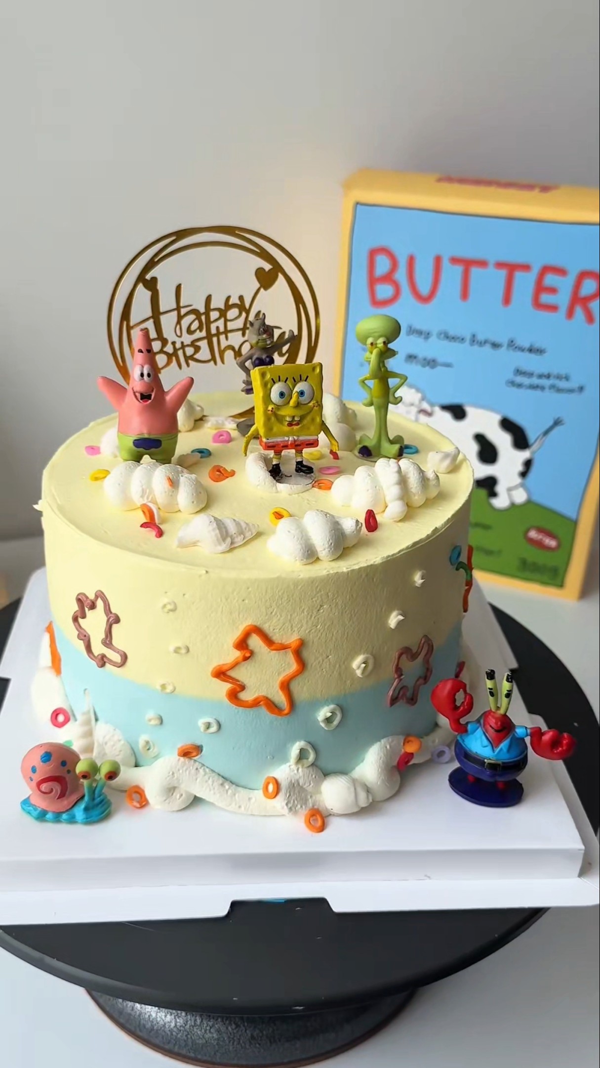 Immersive | Make SpongeBob Bikini Bottom immersive cake making baker's daily life children's cake