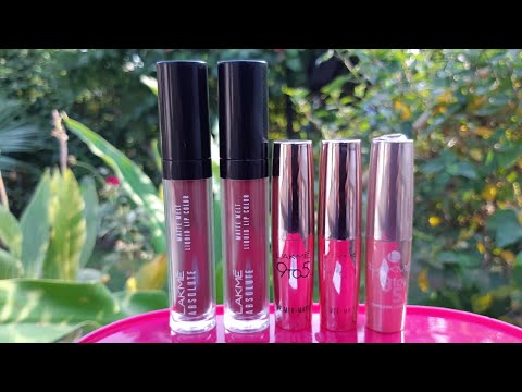 Top5 nude lipstick from Lakme review & swatches, best nude matte lipstick, nude lipstick for brides