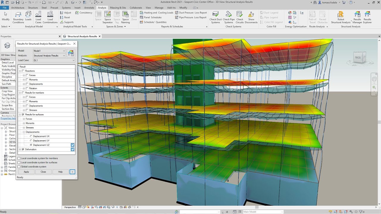 slim Wrap vejspærring Revit 2021: Integrated Structural Analysis Results Exploration - YouTube