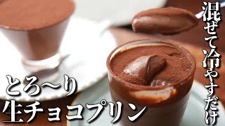 No gelatin or eggs! Smooth raw chocolate pudding, just mix and