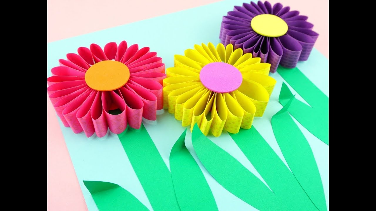 How to Make 3D Paper Flowers Easy w/ Video - DIY Crafts by EconoCrafts