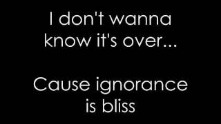 Hinder - Bliss (I don't wanna know) + lyrics chords