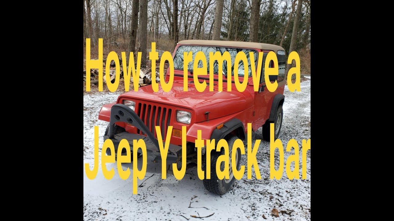 How to remove Jeep YJ Track bar/ Install Bushings - YouTube