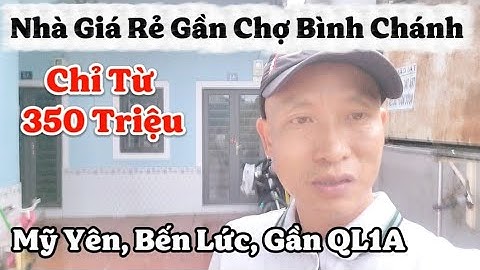 💥CHỈ từ 350 Triệu, Không phải đi thuê trọ, 1 tổ ấm nhỏ để An Cư gần QL1A, chợ Bình Chánh