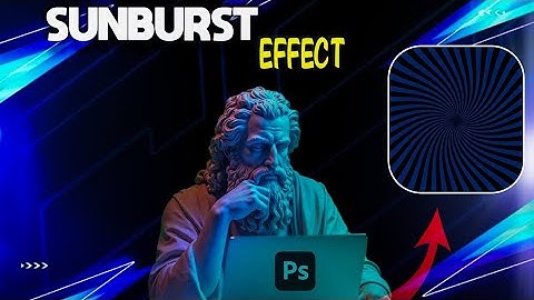 "Create a Stunning Sunburst Effect in Photoshop! 🌞✨".....