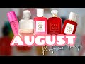 AUGUST PERFUME TRAY! | PERFUMES I WILL BE WEARING THIS MONTH | AMY GLAM ✨