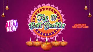 Easy Snacks to Make at Home/ Diwali party snacks/ trending traditional