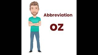 Why Does the Abbreviation oz. Mean Ounce? Abbreviation (9) oz - Origin  - English Tutor Nick P