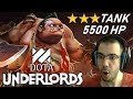 5500 HP ⭐⭐⭐ PUDGE Heartless TANK | Dota Underlords Gameplay 1