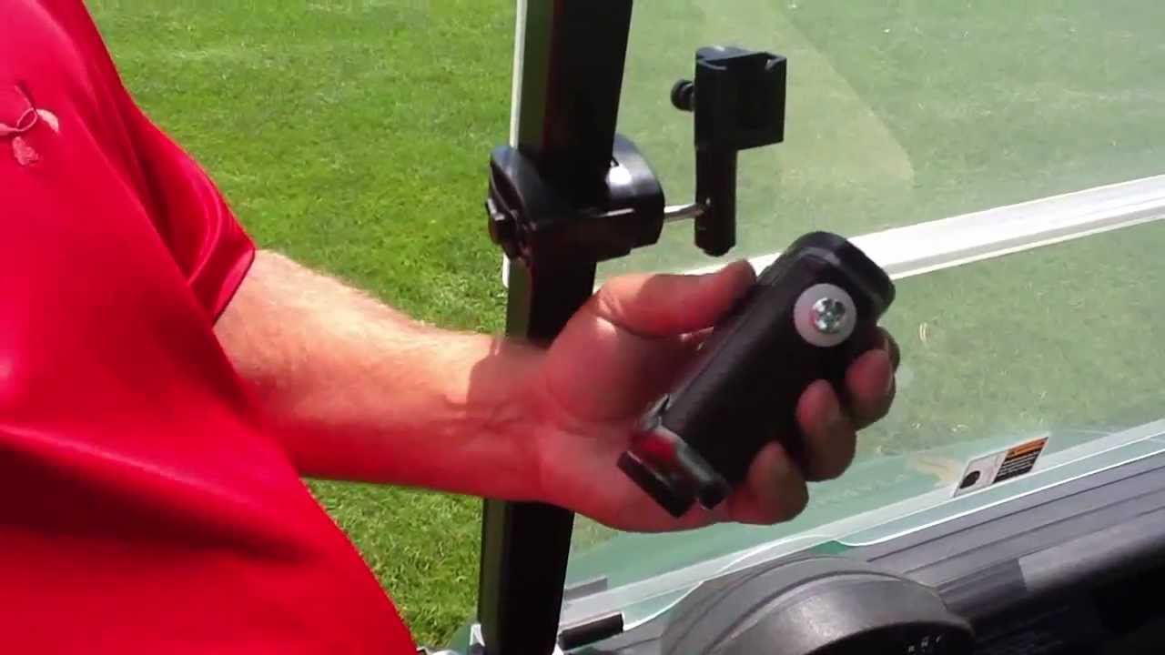 Laser Rangefinder Mount / Holder for Golf Carts Bushnell - YouTube
