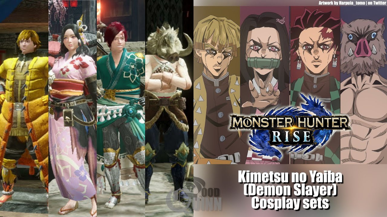 Anime Cosplay in Monster Hunter Rise