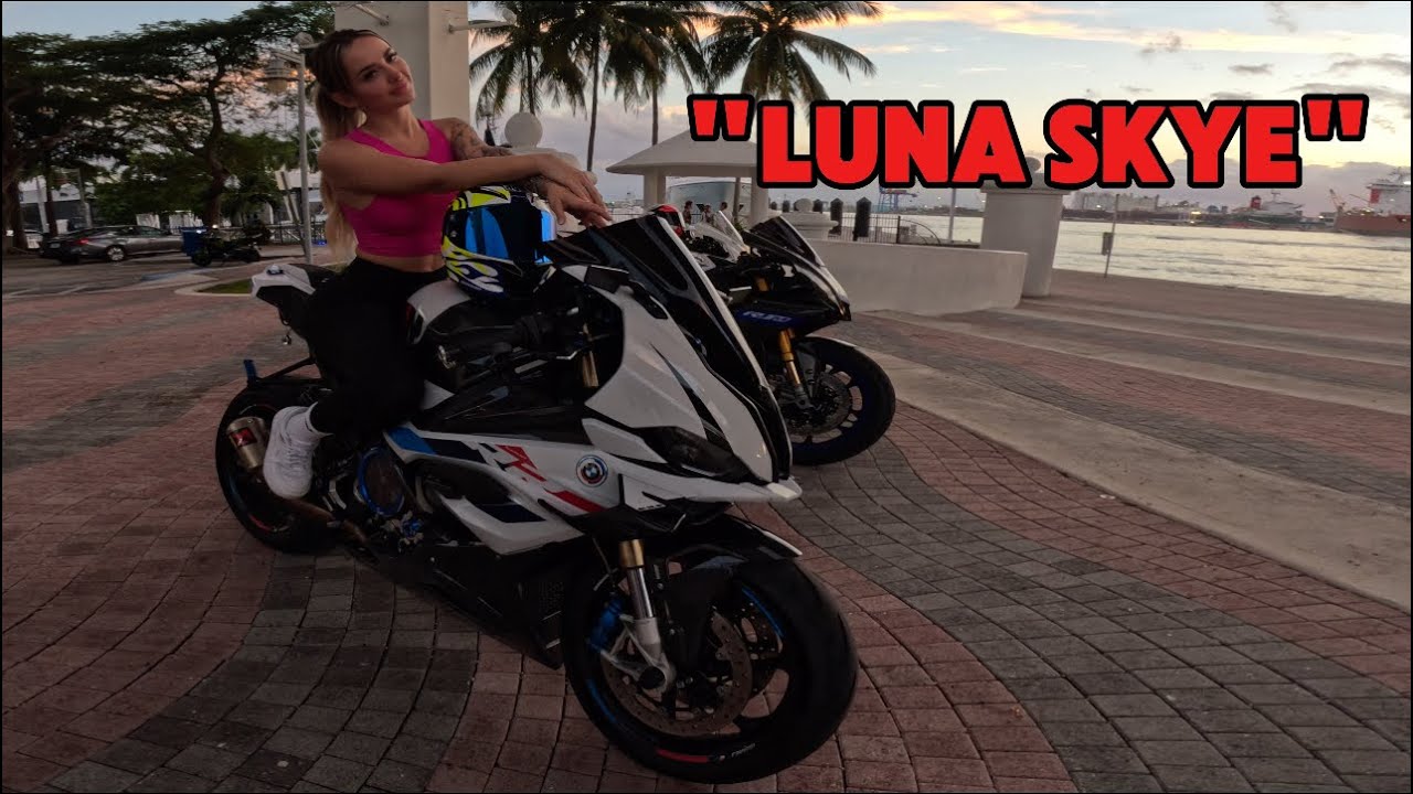 Luna❤︎Rich INSTAGRAM MODEL LUNA SKYE LETS ME RIDE HER 2024 BMW S1000RR