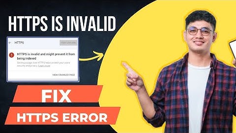 Fix HTTPS is invalid and might prevent it from being indexed