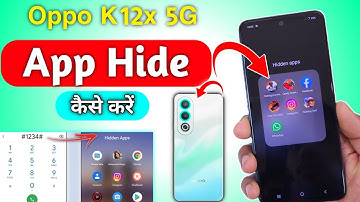 How to hide app in oppo k12x 5g mobile , Oppo k12x 5g main app hide kaise kare/Oppo k12x 5g