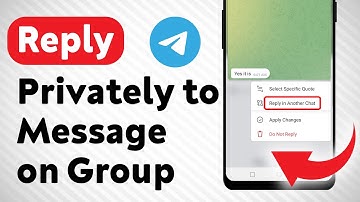 How to Reply Privately to A Message on Telegram Group (Updated)