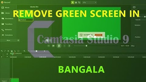 How to Remove Video Background Green Screen in Camtasia 9 With Tech Travels