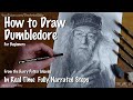 How to Draw Professor Albus Dumbledore for Beginners (Michael Gambon in the Harry Potter Movies)
