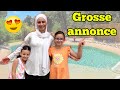 Vlog  grande nouvelle  piscine nocturne avec papa