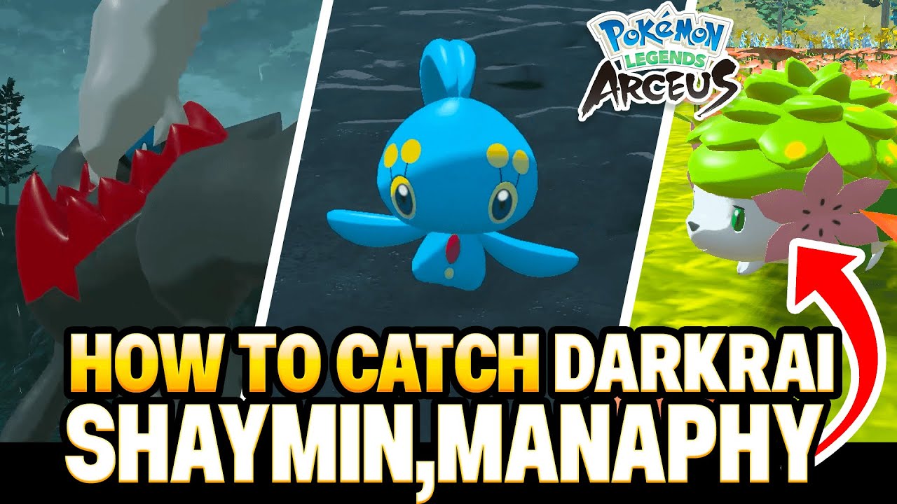 HOW TO CATCH DARKRAI AND SHAYMIN IN POKÉMON LEGENDS ARCEUS!! 