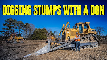 Clearing Land With A CAT D8N Dozer