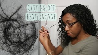 Mini Chop! Cutting Off Heat Damaged Natural Hair