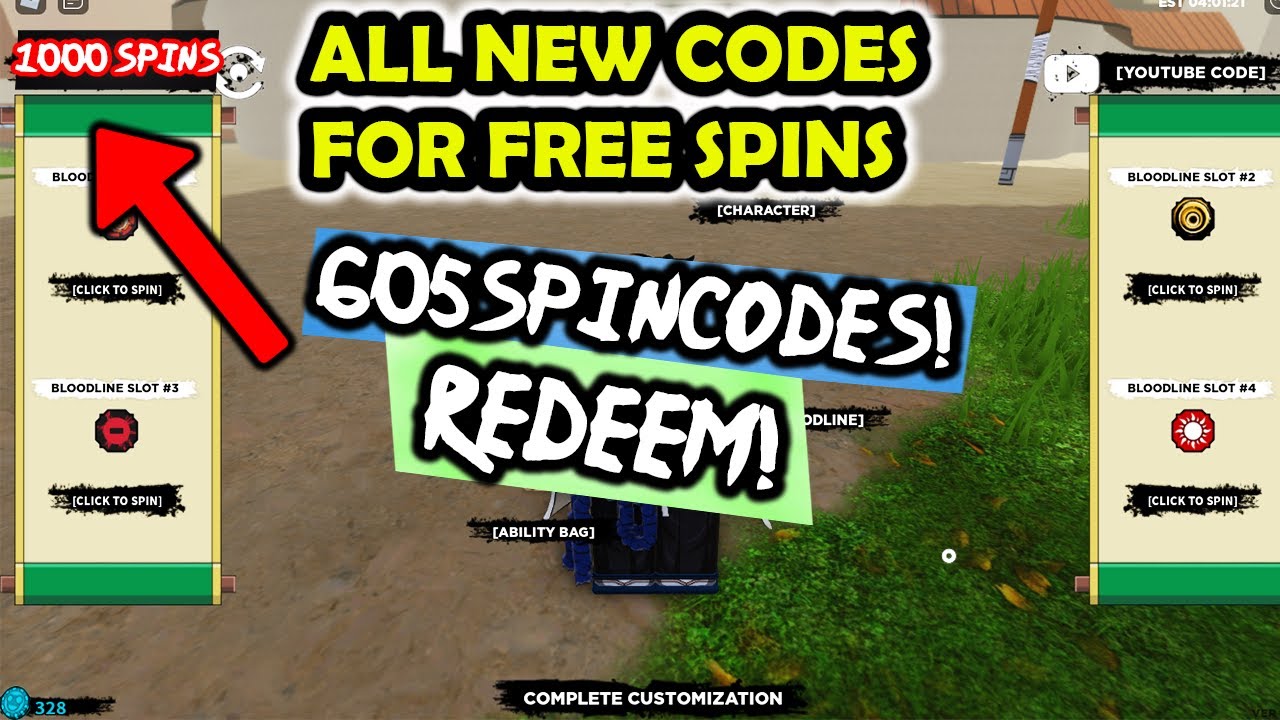 [605 SPIN CODES] *NEW* ALL SPIN CODES IN SHINDO LIFE! Shindo Life Codes