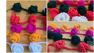 Crochet rose lace.