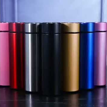 smart vacuum insulated water bottle with led temperature display