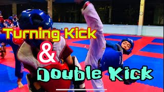 Tutorial Turning Kick & Double Kick #taekwondo