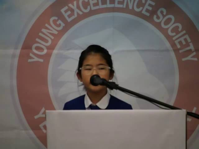 Y.E.S. Speech contest - Anna Sim (Gr.26)