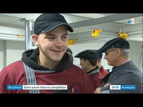 Démonstration bouchère France 3 par Gaëtan GENESTOU à l'IFPP d'AURILLAC