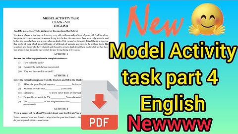 New model Activity task part 4 english 2021 new new new