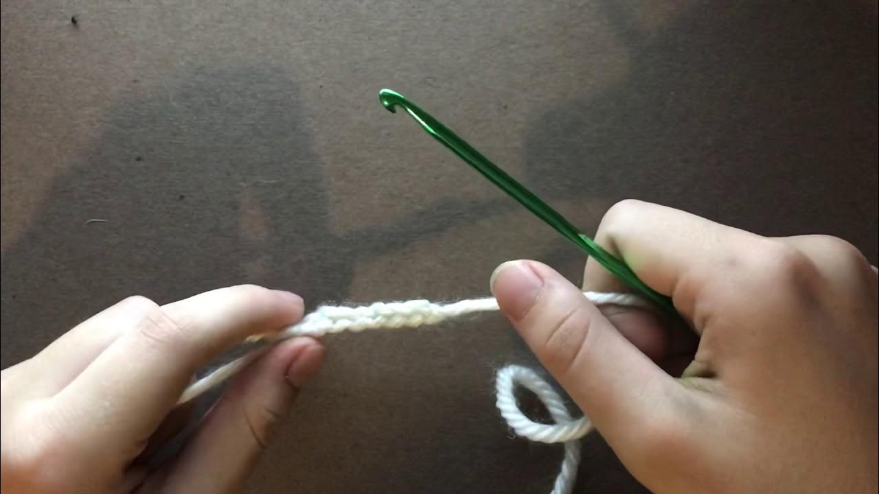 Watch me explain crocheting badly (Single stitch and starting loop
