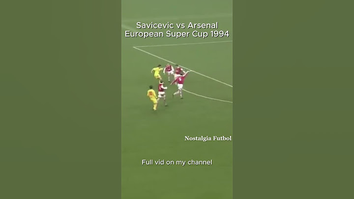 Savićević Dribbling Demon in European Super Cup Final 1994/95 | AC Milan vs Arsenal 2ND Leg