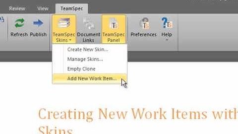 Creating TFS Work Items With Empty Clones using TeamSpec