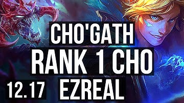 CHO & Senna vs EZ & Karma (ADC) | Rank 1 Cho, 7/0/3, 1.5M mastery, Godlike | KR Grandmaster | 12.17