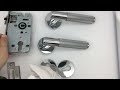 Brass Door Lock Lever Set Exquisite Cross Knurl European American Modern Wood Interior Door Lock
