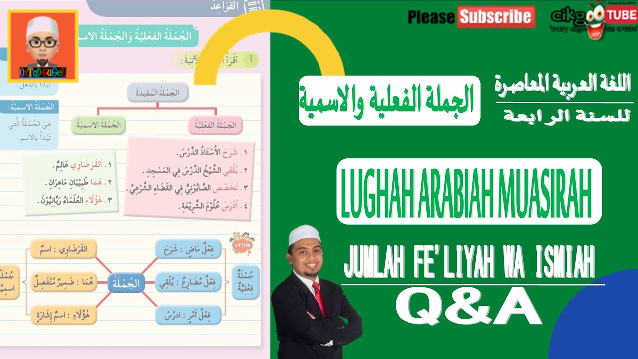 SOAL JAWAB QNA JUMLAH FE'LIYAH WAL ISMIYAH (الجملة الفعلية والاسمية) | QAWAID | LAM | TINGKATAN 4