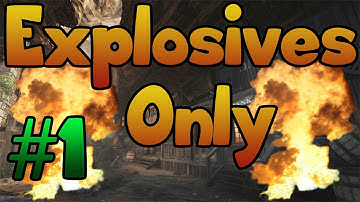Black Ops 2 Zombie Challenge #46 EXPLOSIVES Only (Part 1)