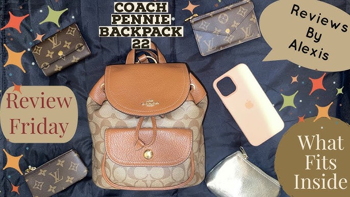 Louis Vuitton Palm Springs Mini Review and Coach Pennie 22 Backpack  Comparison 